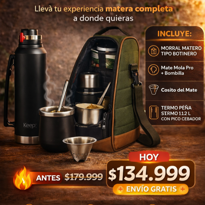 combo matero 24/7 + envío gratis